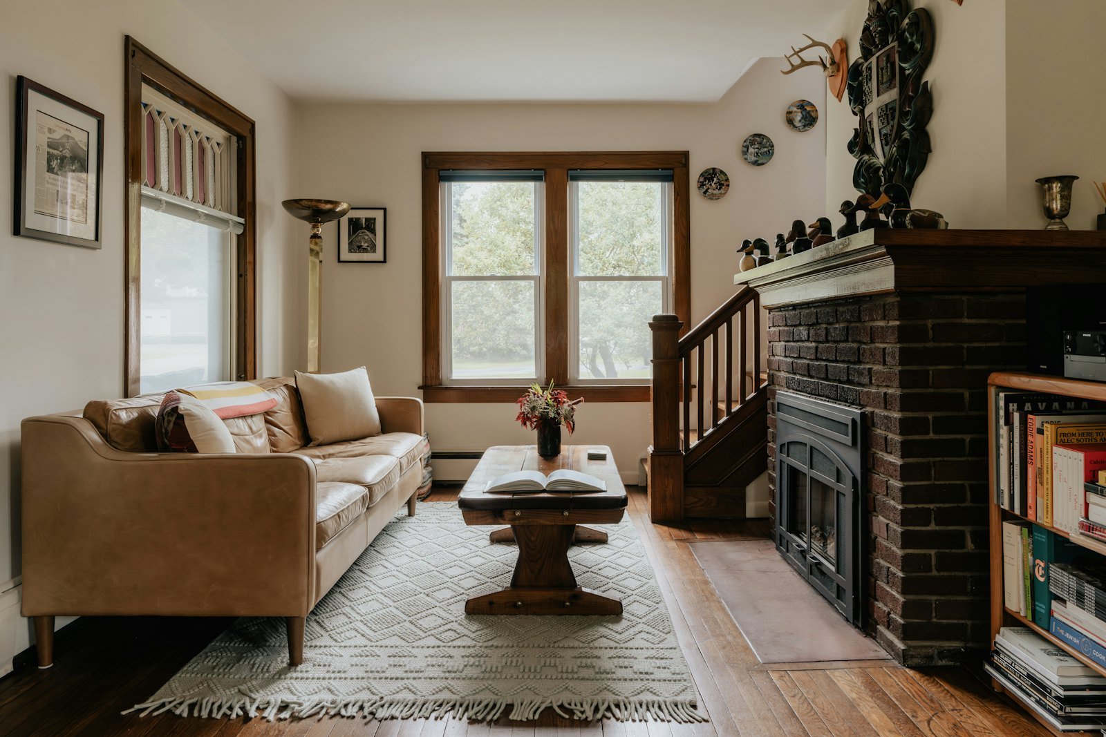 Living room furnished after a local furniture delivery