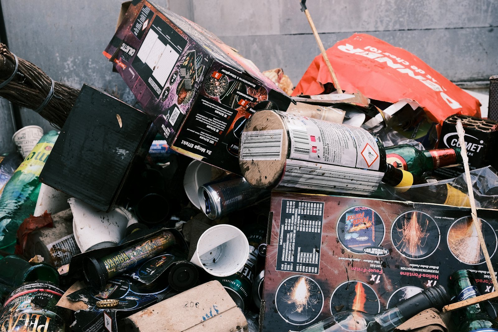 Pile of household junk ready for same-day removal